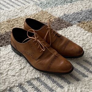 Stacy Adams Tan Leather Oxfords